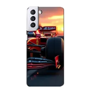Чехол Формула1 на Samsung Galaxy S21 (Макларен на закате)