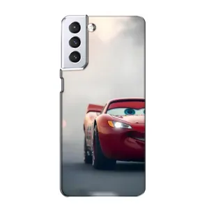 Силиконовый чехол Маквин для Samsung Galaxy S21 (Скоростной Маквин)