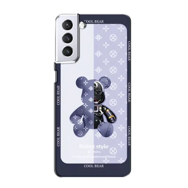 Чохол з принтом «Медведик LV» для Samsung Galaxy S21