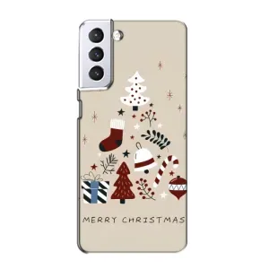 Рождественские, Праздничные Чехлы для Самсунг С21 (Merry Christmas)