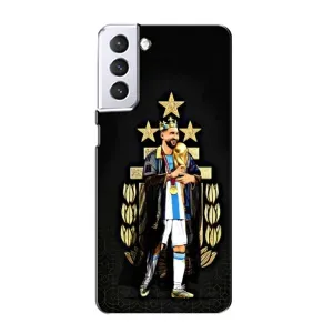 Чехлы для Samsung Galaxy S21 (Leo чемпион) (AlphaPrint) (Месси Король)