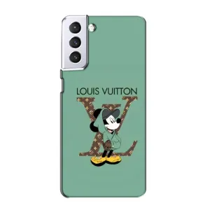 Чохли Луі Вітон для Samsung Galaxy S21 (AlphaPrint - LOUIS VUITTON) (Міккі Маус LV)