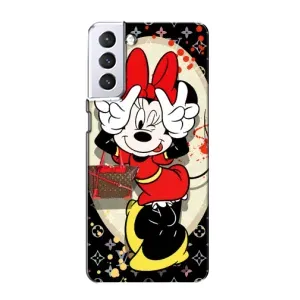 Чехол Disney Mouse Samsung Galaxy S21 (PREMIUMPrint) (Минни peace)