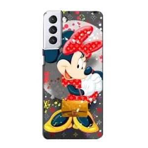 Чехол Disney Mouse Samsung Galaxy S21 (PREMIUMPrint) (Minni с бантиком)