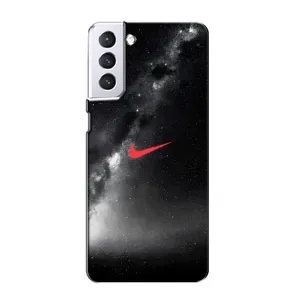Чохол для Samsung Galaxy S21 - з принтом Найк (AlphaPrint) (Найк червоний)
