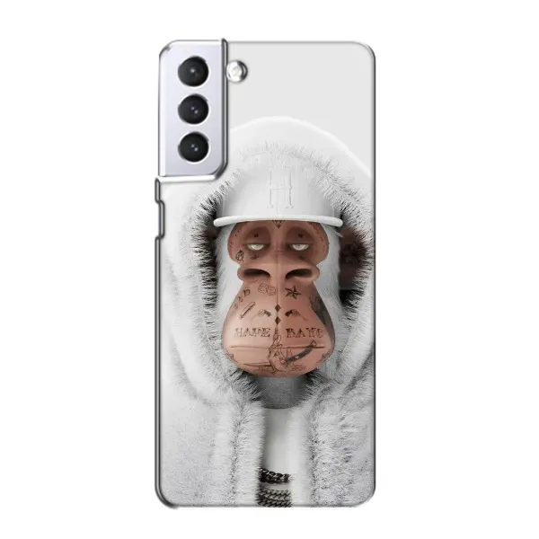 Чехол с принтом «обезьяна NFT в тату» для Samsung Galaxy S21