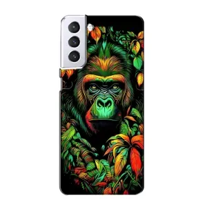 Чехол с принтом «Обезьяна в тропиках» для Samsung Galaxy S21