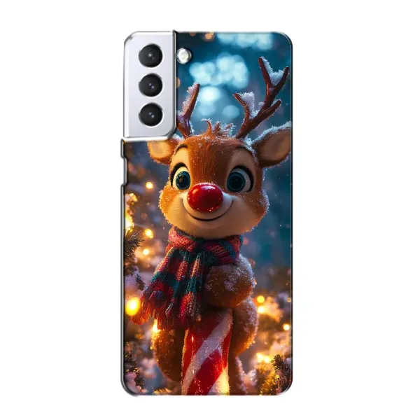 Чехол с принтом «Олень с шарфом» для Samsung Galaxy S21