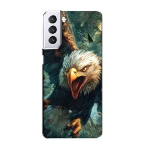 Чохол з картинкою 'Хижаки' для Samsung Galaxy S21 (Орел у польоті)