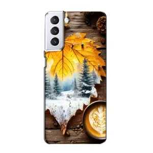 Чехол с принтом «Осенне-зимний кофе» для Samsung Galaxy S21