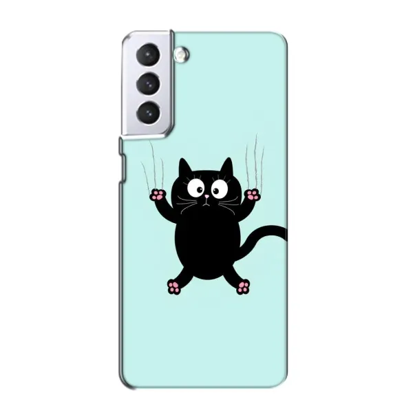 Чехол с принтом «Падающий кот» для Samsung Galaxy S21 Чехол с принтом «Падающий кот» для Samsung Galaxy S21