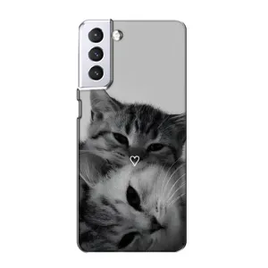 Чехол с принтом «Пара котов» для Samsung Galaxy S21