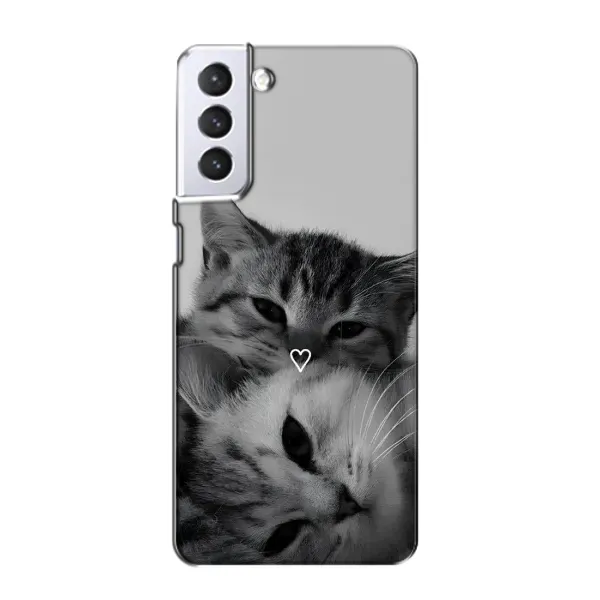Чехол с принтом «Пара котов» для Samsung Galaxy S21