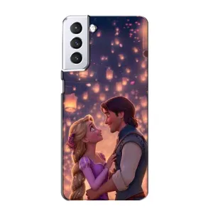 Чехол Рапунцель для Samsung Galaxy S21 (Принцесса и принц)