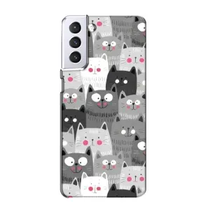 Чехол с принтом «Рисованные котики» для Samsung Galaxy S21