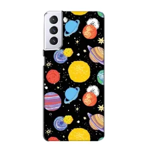 Чехол с принтом «Рисованные планеты» для Samsung Galaxy S21