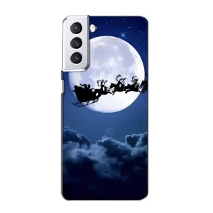 Чохол з принтом «Санта - місяць» для Samsung Galaxy S21
