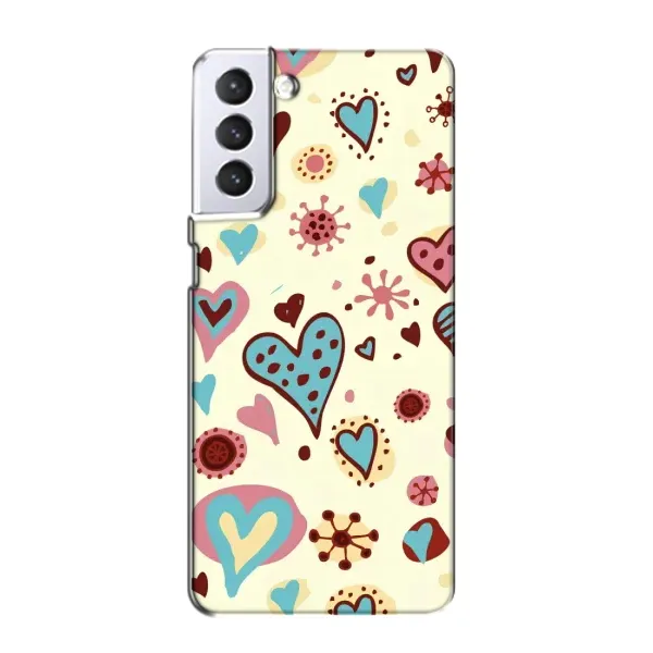 Чехол с принтом «Сердечки» для Samsung Galaxy S21 Чехол с принтом «Сердечки» для Samsung Galaxy S21
