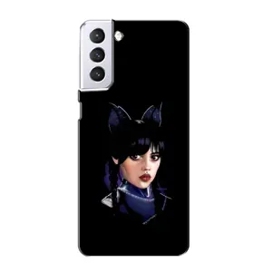 Чехлы Венсдей на Samsung Galaxy S21 Уэнсдей (AlphaPrint) (серьезная Уэнздей)