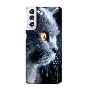 Чехол с принтом «Серый Кот» для Samsung Galaxy S21