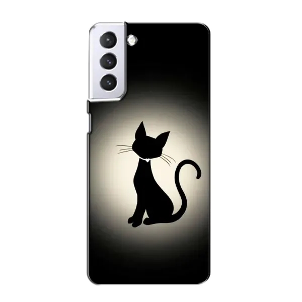 Чехол с принтом «Силуэт котика» для Samsung Galaxy S21 Чехол с принтом «Силуэт котика» для Samsung Galaxy S21