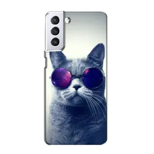 Чехол с принтом «Стильный кот» для Samsung Galaxy S21