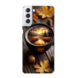 Чехол с принтом «Темный кофе» для Samsung Galaxy S21