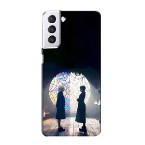 Чехлы Венсдей на Samsung Galaxy S21 Уэнсдей (AlphaPrint) (Уэнздей и Инид)