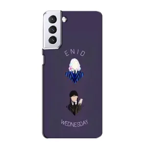Чехлы Венсдей на Samsung Galaxy S21 Уэнсдей (AlphaPrint) (Уэнздей и подруга)