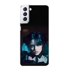 Чехлы Венсдей на Samsung Galaxy S21 Уэнсдей (AlphaPrint) (взгляд Уэнздей)
