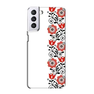 Чехол для Патриота Украины Samsung Galaxy S21 - (AlphaPrint) (Яркая вишиванка)