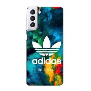 Чохли Адидас для Samsung Galaxy S21 (AlphaPrint) (Яскравий Адідас)