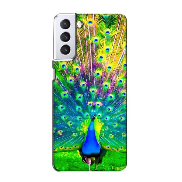 Чохол з принтом «Яскравий Павлин» для Samsung Galaxy S21 Чохол з принтом «Яскравий Павлин» для Samsung Galaxy S21