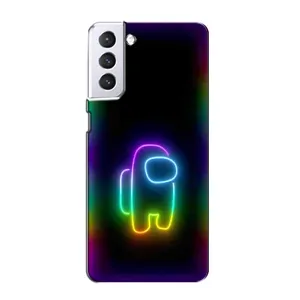 Чехол Амонг Ас для Samsung Galaxy S21 (AlphaPrint) (Яркий скин)