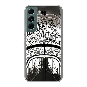 Чехол с дизайном Венздей 2 на Samsung Galaxy S22 Plus (Ворота Академии Невермор)