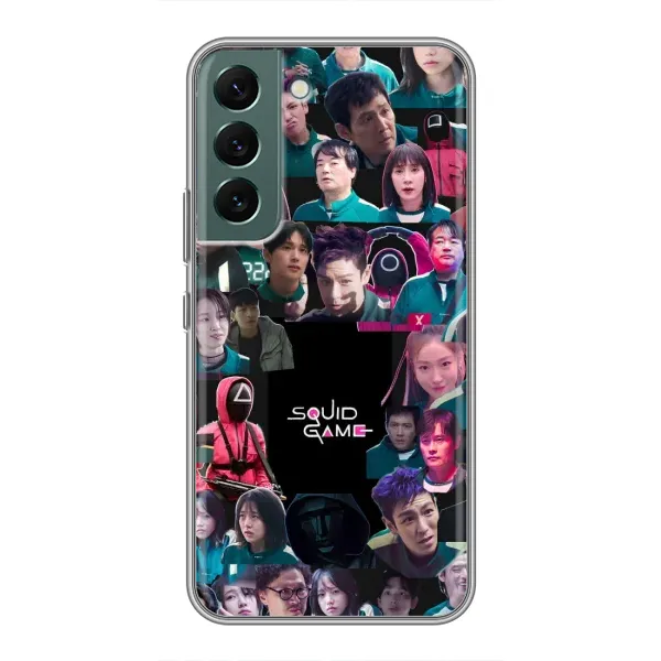 Чохол з принтом «Колаж Гра кальмара» для Samsung Galaxy S22 Plus