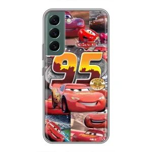 Силиконовый чехол Маквин для Samsung Galaxy S22 Plus (Коллаж Молния Маквин)