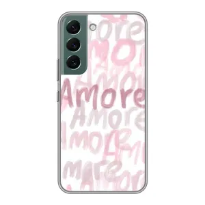 Чохол з розовим принтом для Samsung Galaxy S22 Plus (Аморе любов)