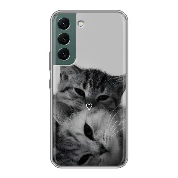 Чехол с принтом «Пара котов» для Samsung Galaxy S22 Plus Чехол с принтом «Пара котов» для Samsung Galaxy S22 Plus