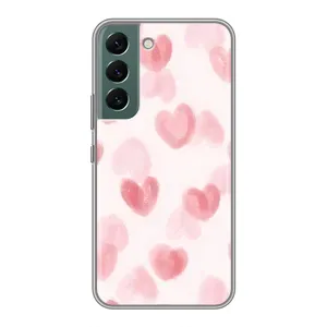 Чохол з розовим принтом для Samsung Galaxy S22 Plus (Рожеві сердечки)