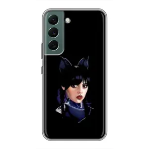 Чехлы Венсдей на Samsung Galaxy S22 Plus Уэнсдей (AlphaPrint) (серьезная Уэнздей)