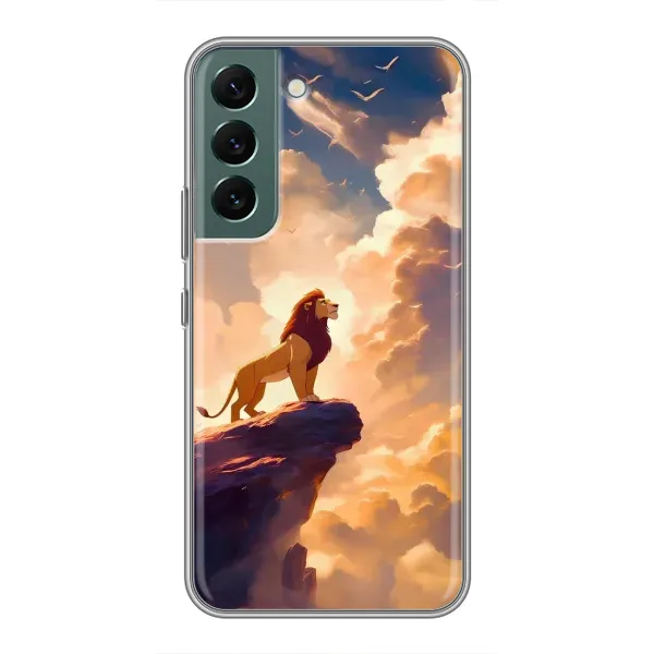Чехол с принтом «Симба на скале» для Samsung Galaxy S22 Plus Чехол с принтом «Симба на скале» для Samsung Galaxy S22 Plus