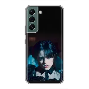 Чехлы Венсдей на Samsung Galaxy S22 Plus Уэнсдей (AlphaPrint) (взгляд Уэнздей)