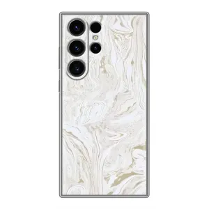 Мраморний чехол на Samsung Galaxy S22 Ultra (VPrint) (Білий мрамор)
