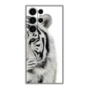 Чохли з картинкою животних Samsung Galaxy S22 Ultra (Білий Тигр)