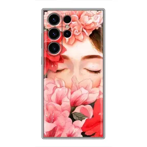 Чехлы (ART) Цветы на Samsung Galaxy S22 Ultra (VPrint) (Глаза в цветах)