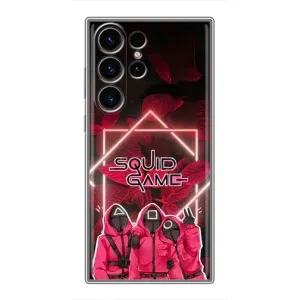Чехол Гра в кальмара для Samsung Galaxy S22 Ultra (Охранники Игра кальмара)