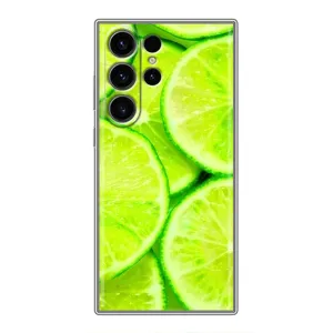 Чохли з фруктами для Samsung Galaxy S22 Ultra (VPrint) (Лайм)