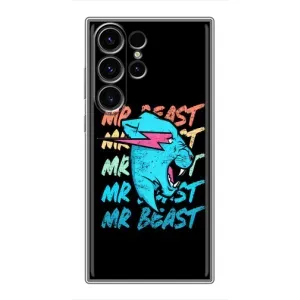 Чохли Містер Біст для Самсунг Галаксі S22 Ультра (logo Mr beast)