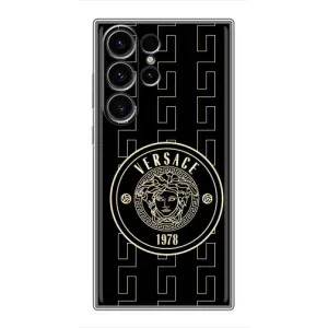 Чохли VERSACE для Самсунг Галаксі S22 Ультра (PREMIUMPrint) (Лого Версаче)